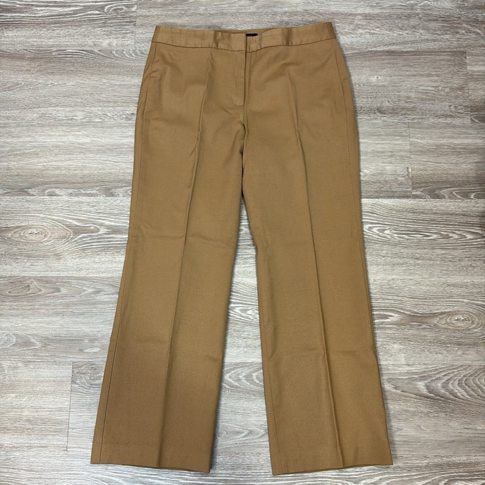 Talbots Camel Brown Wool Heritage Pants in Tan sz 12 Petite